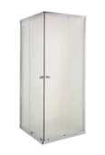 Kabiny prysznicowe - Invena Parla kabina prysznicowa 90x90 cm kwadratowa chrom/szkło mrożone AK-48-191 - miniaturka - grafika 1
