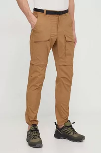 Columbia spodnie outdoorowe Maxtrail Lite kolor brązowy - Spodnie sportowe męskie - miniaturka - grafika 1