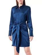 Sukienki - HUGO Damska sukienka Kya Dress, ciemnoniebieska 401, 44 (DE) - miniaturka - grafika 1