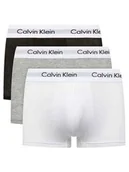 Majtki męskie - Calvin Klein Bokserki Męskie 3-Pak Czarne, Białe, Szare TRUNKI, Rozmiar S - miniaturka - grafika 1