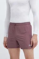 Spodenki męskie - New Balance szorty do biegania kolor fioletowy MS41286LIE - miniaturka - grafika 1