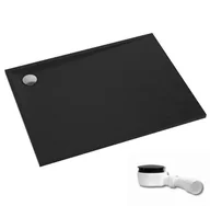 Brodziki prysznicowe - Brodzik prostokątny Schedpol Etrusco czarny kamień kompozyt 70x80x3 3.468/C/ST - miniaturka - grafika 1