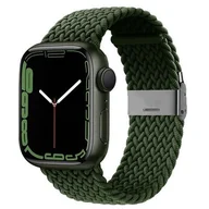 Akcesoria do smartwatchy - Crong Pasek pleciony Crong Wave Band do Watch 38/40/41 mm zielony CRG-40WAV-GRN - miniaturka - grafika 1
