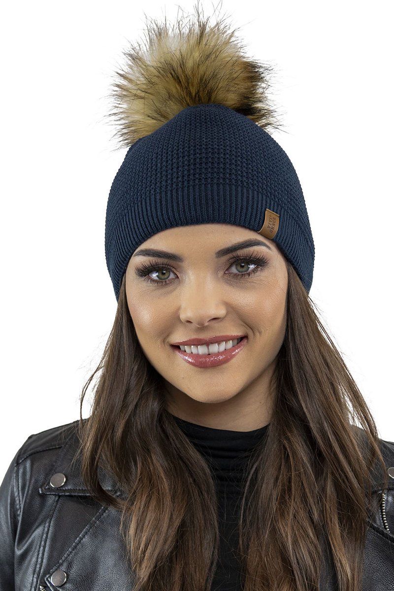 Vivisence 7041 Granatowy Uni Nakrycie Głowy Czapka