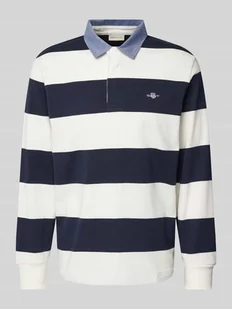 Bluza o kroju regular fit z wyhaftowanym logo model ‘CHAMBRAY’ - Koszulki męskie - miniaturka - grafika 1
