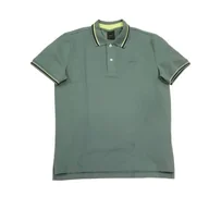 Koszulki męskie - Geox Męska koszulka polo M Silver Pine, S, srebrny, S - miniaturka - grafika 1