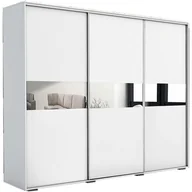 Szafy - Szafa Przesuwna 278 A27 Skąpski Meble Czekolada, Grafit, 215 cm - miniaturka - grafika 1