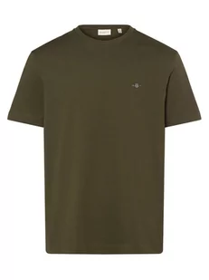Gant - T-shirt męski, zielony - Koszulki męskie - miniaturka - grafika 1