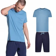 Piżamy damskie - Piżama Duty 38881-95X Niebiesko-Granatowa Niebiesko-Granatowy XXL - miniaturka - grafika 1