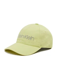 Calvin Klein Czapka z daszkiem Bb Cap K60K608210 Żółty - Czapki damskie - miniaturka - grafika 1