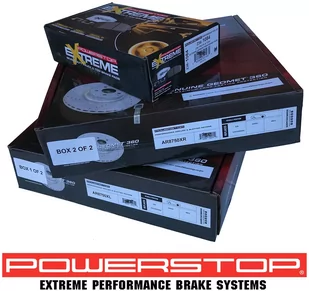 Przednie klocki + wiercone nacinane tarcze hamulcowe POWERSTOP EVOLUTION Dodge Durango 2007-2009 - Tarcze hamulcowe - miniaturka - grafika 3