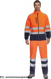 CERVA SEVILLA HV - bluza polarowa - pomarańczowy/granatowy 3XL - Bluzy męskie - miniaturka - grafika 1