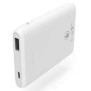 Hama Powerbank Slim 5HD Power Pack 5000mAh Biały - Powerbanki - miniaturka - grafika 1