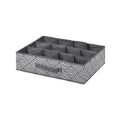 Pudła i pojemniki do przechowywania - Pudełko tekstylne Jamajka 12 przegródek Kuchinox - miniaturka - grafika 1