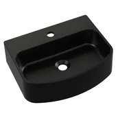 Umywalki - Umywalka MOLAT Granitowa gold black 35 x 45 x 9 cm - miniaturka - grafika 1