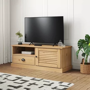 vidaXL Szafka pod TV VIGO, 106x40x40 cm, lite drewno sosnowe - Szafki RTV - miniaturka - grafika 1