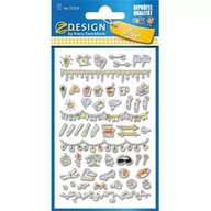 Przybory szkolne - Zdesign Naklejki wypukłe Szlaczki i znaczki - miniaturka - grafika 1