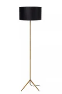 Lampy stojące - Lucide Tondo 45790/81/02 lampa stojąca podłogowa 1x60W E27 czarna/złota - miniaturka - grafika 1