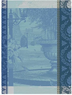 Le Jacquard Fran ais Ściereczka kuchenna Jardin Parisien Niebieska - Ściereczki, gąbki, czyściki - miniaturka - grafika 1