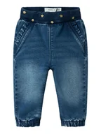 Spodenki dla niemowląt - name it Dżinsy "Rose" w kolorze niebieskim - miniaturka - grafika 1