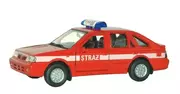Samochody i pojazdy dla dzieci - Polonez Caro Plus 1:39 Straż czerwony WELLY - miniaturka - grafika 1