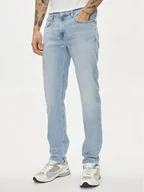 Spodnie męskie - Pepe Jeans Jeansy PM207388 Niebieski Slim Fit - miniaturka - grafika 1