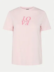 Pieces T-Shirt Skylar 17155376 Różowy Regular Fit - Koszulki i topy damskie - miniaturka - grafika 1