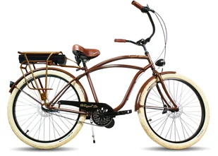 Rower Elektryczny Miejski Cruiser Brownie 26 E-Bike - Rowery elektryczne - miniaturka - grafika 1