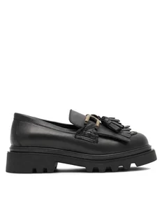 Badura Loafersy 22SS24 Czarny - Półbuty damskie - miniaturka - grafika 1
