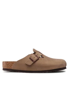 Birkenstock Klapki Boston Bs 960811 Beżowy - Klapki i japonki męskie - miniaturka - grafika 1