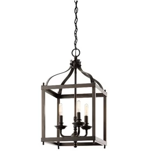 Elstead Lighting Mająca kolor brązu lampa wisząca Larkin 3-punktowa - Lampy sufitowe - miniaturka - grafika 1