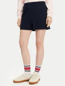 Spodenki damskie - Tommy Hilfiger Szorty sportowe UW0UW05800 Granatowy Regular Fit - miniaturka - grafika 1