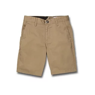 Spodnie i spodenki dla chłopców - Volcom Frickin Chino szorty dla dzieci brązowy khaki 28 C0912030-250 - grafika 1