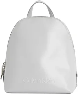 Calvin Klein Damski okrągły plecak z wycięciem CALVIN, szary Mirage, jeden rozmiar, Szary Mirage, Rozmiar Uniwersalny - Plecaki - miniaturka - grafika 1