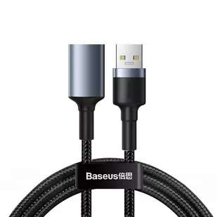 Baseus Kabel przedłużający USB 3.0 Baseus Cafule, 2A, 1m (czarno-szary) BSU973BLKGRY - Kable komputerowe i do monitorów - miniaturka - grafika 1
