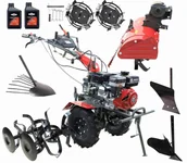 Ciągniki jednoosiowe - HOLIDA WM1000N-6 7.0KM - Zestaw Gigant z glebogryzarką doczepianą - miniaturka - grafika 1