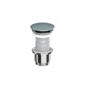 Korki do umywalek - Excellent Korek klik-klak umywalkowo-bidetowy, chrom, ceramiczna mint blue - miniaturka - grafika 1