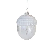 Bombki - Cc Design Interior Bombka Żołądź Jasny Srebrny - miniaturka - grafika 1