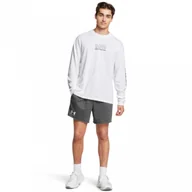 Spodnie sportowe męskie - Męskie spodenki dresowe Under Armour UA Rival Terry 6in Short - szare - UNDER ARMOUR - miniaturka - grafika 1