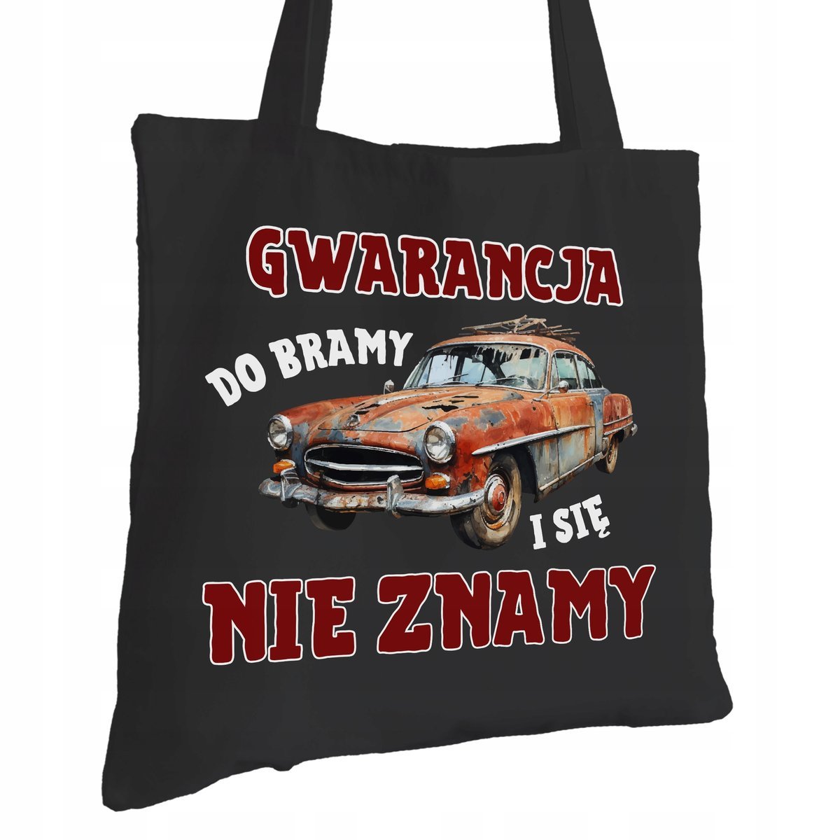 Torba Bawełniana dla Mechanika Czarna Na Prezent ekologiczna Trwały Nadruk