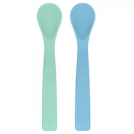 Sztućce dla dzieci - Eco Viking Eco Viking: silikonowe łyżeczki BLW Flexi Spoon (Blue) - miniaturka - grafika 1