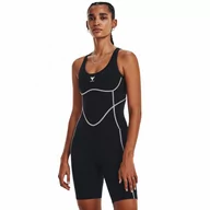 Koszulki sportowe damskie - Damskie body treningowe  Under Armour Project Rock Bodysuit - czarne - UNDER ARMOUR - miniaturka - grafika 1