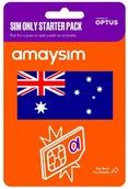 Startery i doładowania - Karta Sim Amaysim Australia połączenia do polski, jedyna na Allegro! - miniaturka - grafika 1