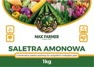 Nawozy ogrodnicze - Saletra amonowa MAX FARMER 1kg nawóz - miniaturka - grafika 1