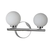 Lampy ścienne - MARSIADA W2 kinkiet chrom z mlecznymi kulkami 2xG9 - miniaturka - grafika 1