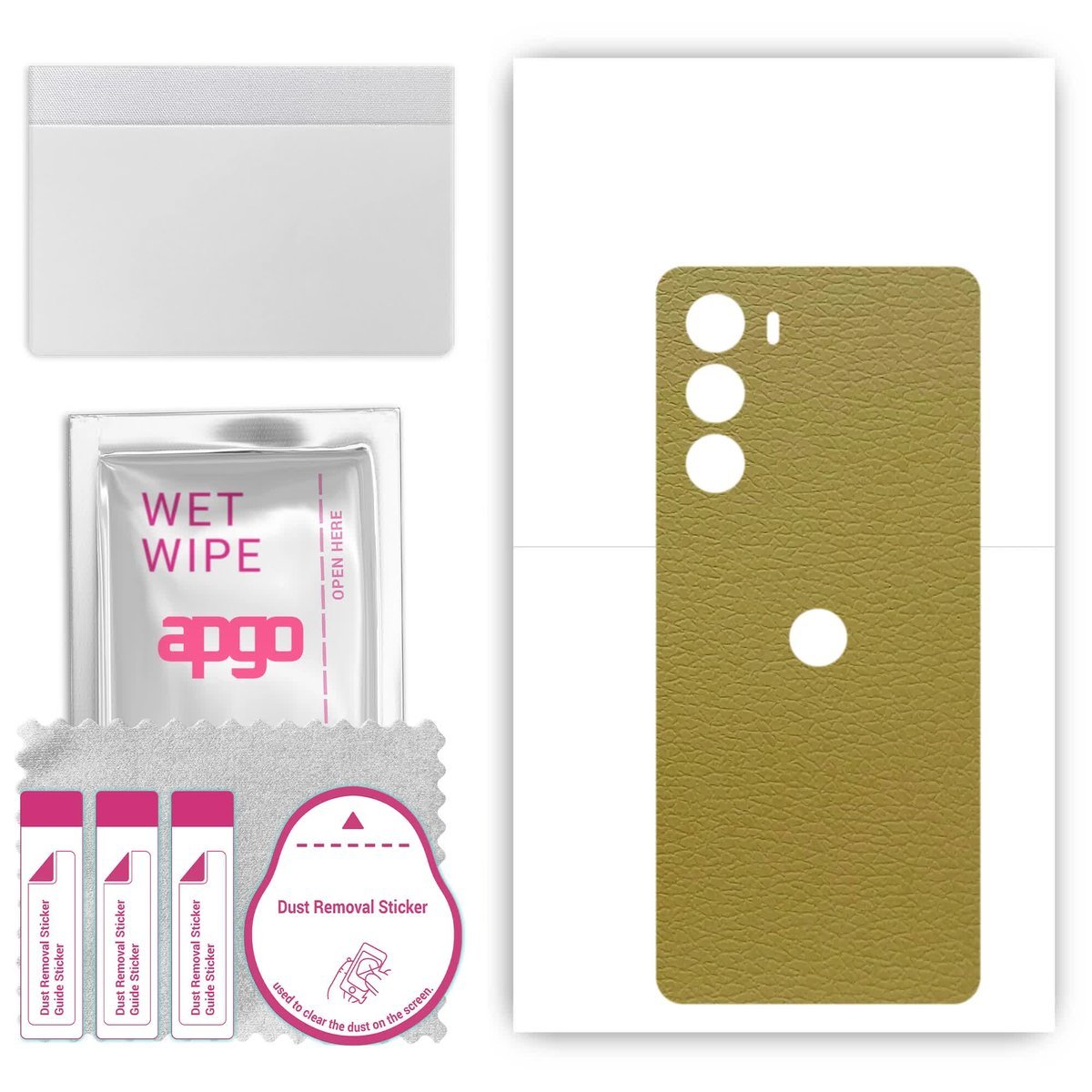 Folia naklejka skórka strukturalna na TYŁ do Moto G200 5G Dual SIM - Skóra Oliwkowa - apgo SKINS