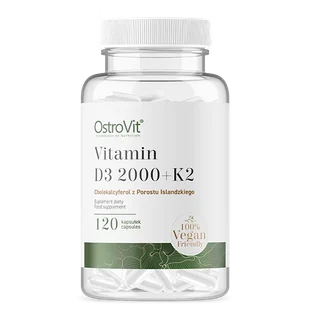 OstroVit Vitamin D3 2000 + K2 120vege caps. Witamina D K - Witaminy i minerały OstroVit Vitamin D3 2000 + K2 120vege caps. Witamina D K - Witaminy i minerały - miniaturka - grafika 1