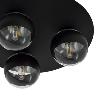 Solar lampa sufitowa 3-punktowa czarna/stripe 1129/3 - Lampy sufitowe - miniaturka - grafika 6