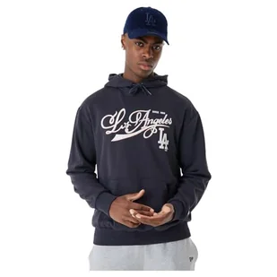 New Era Męska bluza z kapturem Mlb Retro Grphc Os Losdod Nvywhi Los Angeles Dodgers - Bluzy męskie - miniaturka - grafika 1
