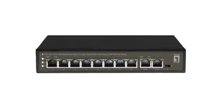 LevelOne FGP-1031 łącza sieciowe Nie zarządzany Gigabit Ethernet (10/100/1000) Obsługa PoE Czarny - Pozostałe akcesoria sieciowe - miniaturka - grafika 1